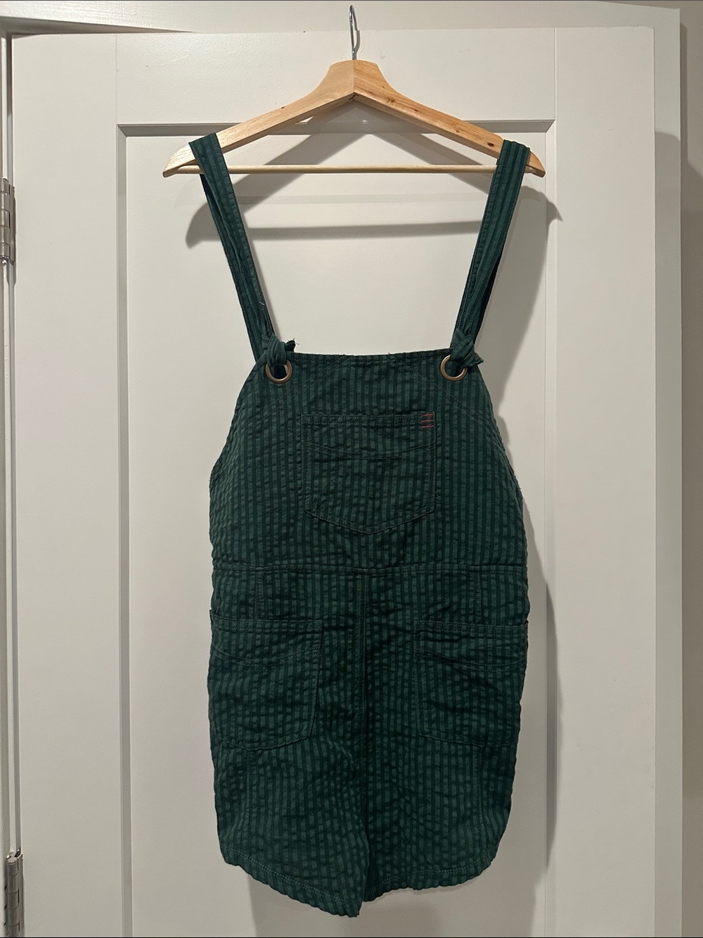 Urban Outfitters Green Pinafore Short Overalls